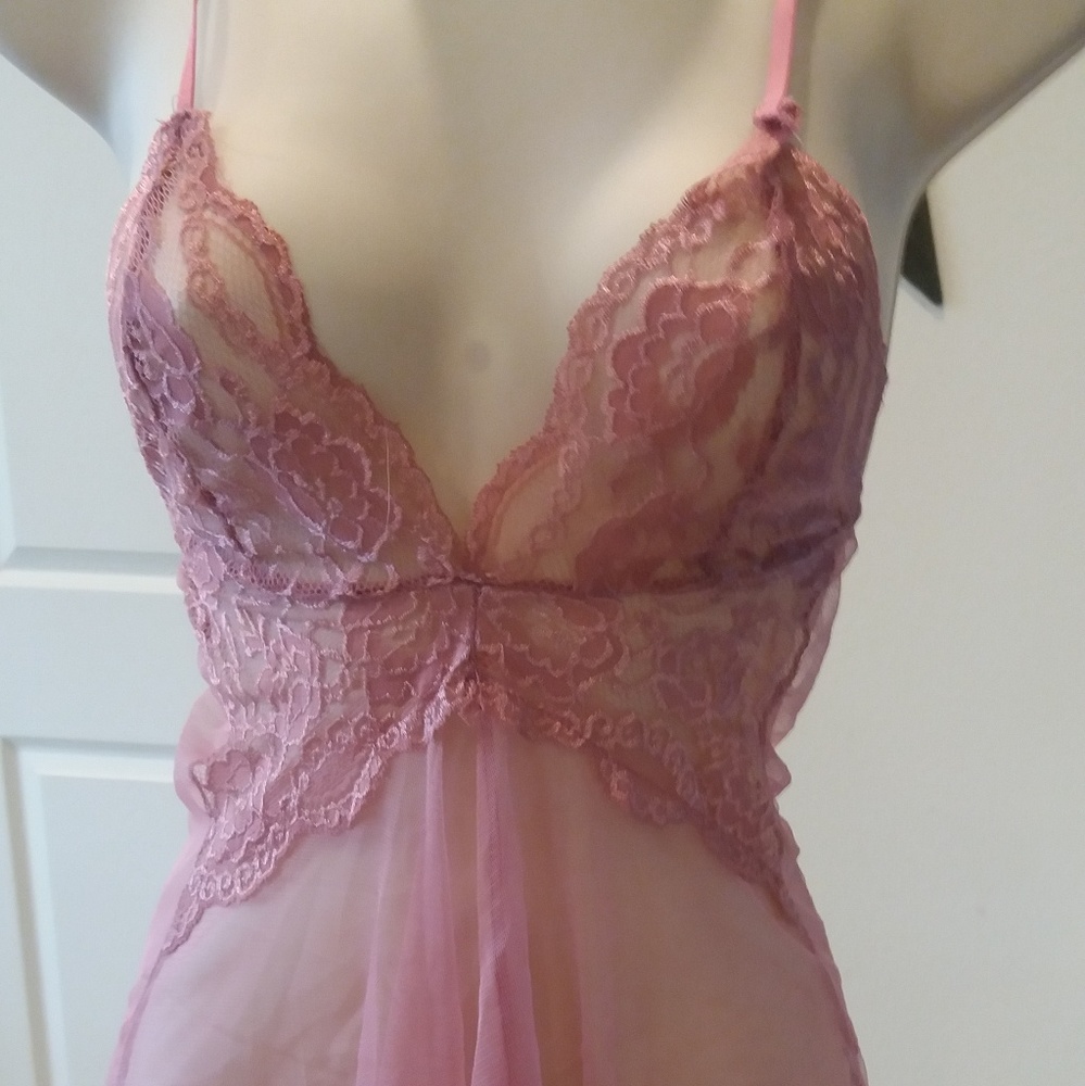 Pink sexy lingerie.